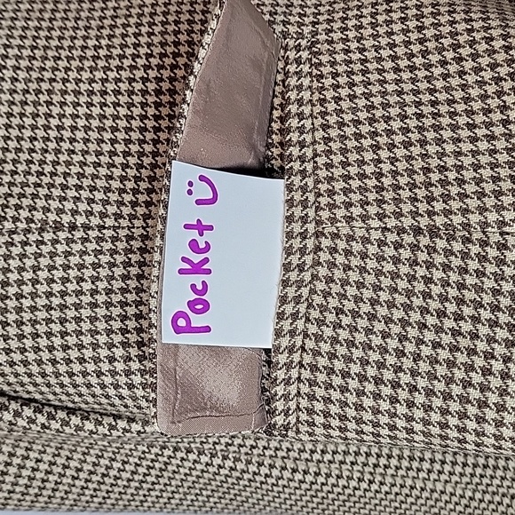 346 Brooks Brothers Herringbone Elbow Patch Wool Blazer Brown - Picture 7 of 11